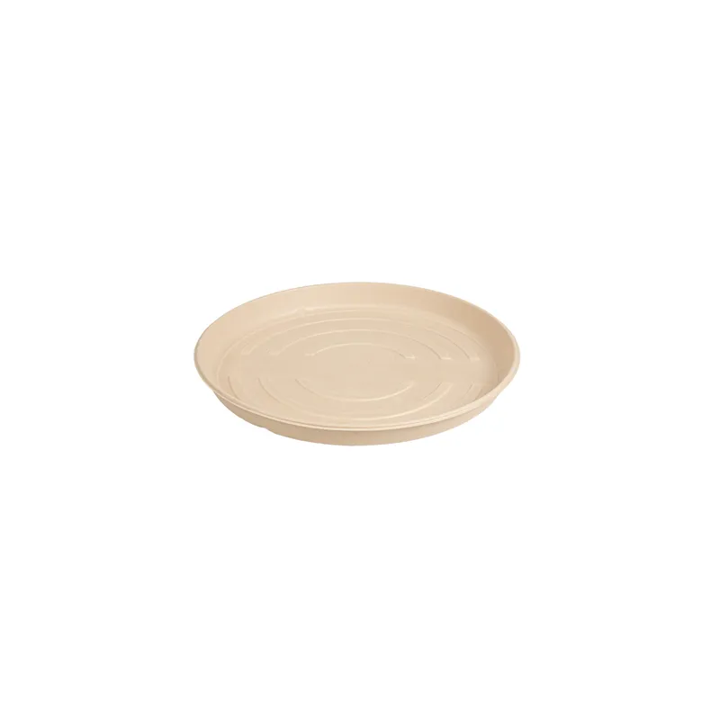 BASES RÉCIPIENT PIZZA BIONIC  Ø 35,7x3,3 CM NATUREL BAGASSE (150 UNITÉ)
