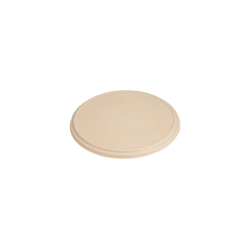 COUVERCLES RÉCIPIENT POUR PIZZA BIONIC  Ø 36,4x1,9 CM NATUREL BAGASSE (150 UNITÉ)