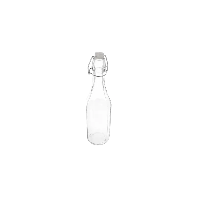 BOUTEILLE + FERMETURE CLIP WAKI GLASS 500 ML Ø 7x27 CM TRANSPARENT VERRE (48 UNITÉ)