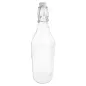 BOUTEILLE + FERMETURE CLIP WAKI GLASS 1 L Ø 8,5x32,5 CM TRANSPARENT VERRE (12 UNITÉ) BOUTEILLE + FERMETURE CLIP