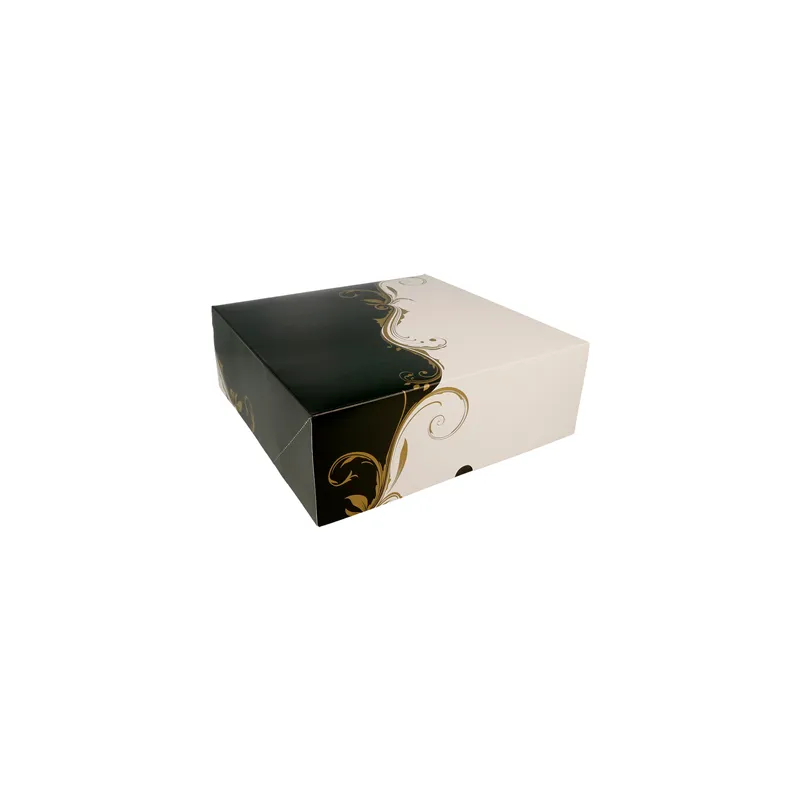 BOÎTES PATISSERIES SANS FENÊTRE THEPACK 'CLASSIC' 28x28x10 CM BLANC CARTON NANO-MICRO (100 UNITÉ) BOÎTES PATISSERIES SANS FENÊTRE THEPACK 'CLASSIC' 28x28x10 CM BLANC CARTON NANO-MICRO (100 UNITÉ)