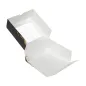 BOÎTES PATISSERIES AVEC FENÊTRE THEPACK 'CLASSIC' 18x18x7,5 CM BLANC CARTON NANO-MICRO (200 UNITÉ) BOÎTES PATISSERIES AVEC FENÊTRE