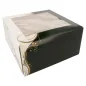 BOÎTES PÂTISSERIES AVEC FENÊTRE THEPACK 'CLASSIC' 24x24x12 CM BLANC CARTON NANO-MICRO (100 UNITÉ) BOÎTES PÂTISSERIES AVEC FENÊTRE
