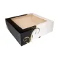 BOÎTES PÂTISSERIES AVEC FENÊTRE THEPACK 'CLASSIC' 32x32x10 CM BLANC CARTON NANO-MICRO (100 UNITÉ) BOÎTES PÂTISSERIES AVEC FENÊTRE