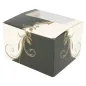 BOÎTES PÂTISSERIES AVEC FENÊTRE THEPACK 'CLASSIC' 11x13x8 CM BLANC CARTON NANO-MICRO (800 UNITÉ) BOÎTES PÂTISSERIES AVEC FENÊTRE