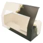 BOÎTES PÂTISSERIES AVEC FENÊTRE THEPACK 'CLASSIC' 26x11x8 CM BLANC CARTON NANO-MICRO (300 UNITÉ) BOÎTES PÂTISSERIES AVEC FENÊTRE