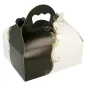 50 U. BOÎTES AVEC ANSES PÂTISSERIE THEPACK 'CLASSIC' 18x16x7 CM BLANC CARTON NANO-MICRO (1 UNITÉ) 50 U. BOÎTES AVEC ANSES PÂTISSERIE