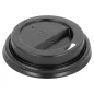 COUVERCLES HAUTS POUR GOBELETS 180 ML NOIR PS (1000 UNITÉ) COUVERCLES HAUTS POUR GOBELETS 180 ML