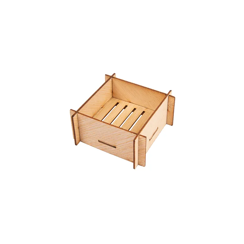 MINI RÉCIPIENTS POUR MISE EN BOUCHE BAMBOO  6,3x6,3x3 CM NATUREL BAMBOU (100 UNITÉ)