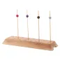BASES POUR 16 PIQUES BAMBOO 20x6x2 CM NATUREL BAMBOU (12 UNITÉ) BASES POUR 16 PIQUES