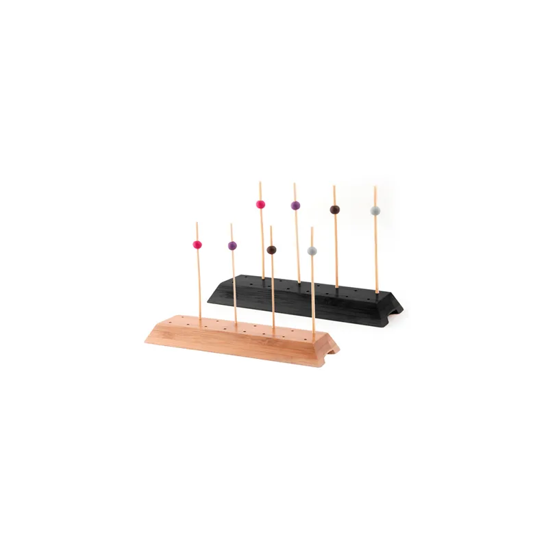 BASES POUR 16 PIQUES BAMBOO 20x6x2 CM NOIR BAMBOU (12 UNITÉ) BASES POUR 16 PIQUES BAMBOO 20x6x2 CM NOIR BAMBOU (12 UNITÉ)