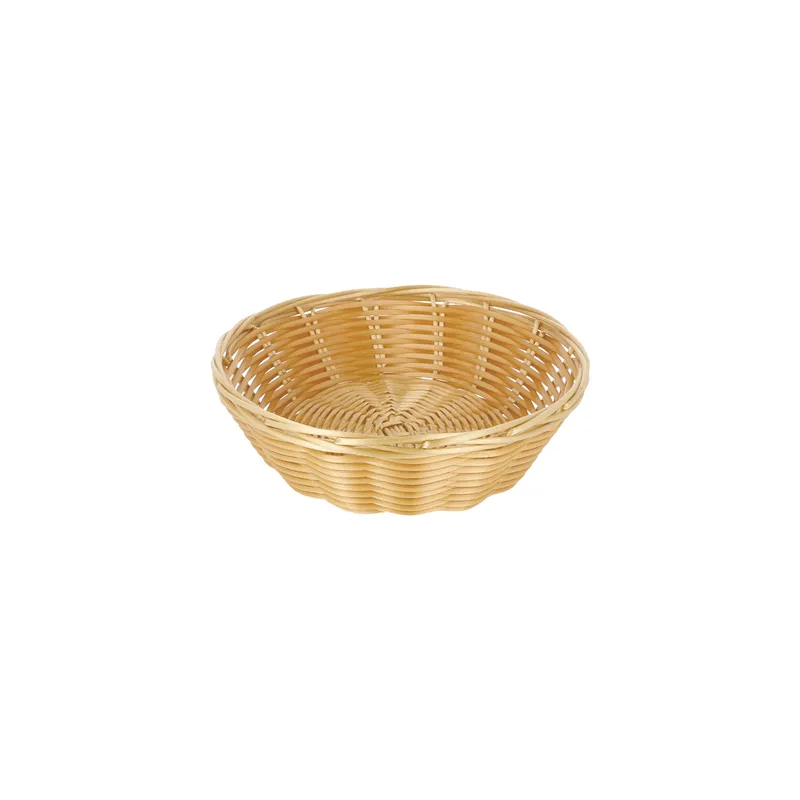 CORBEILLES SIMILAIRES OSIER RONDES   Ø 18x5 CM NATUREL PP (12 UNITÉ)