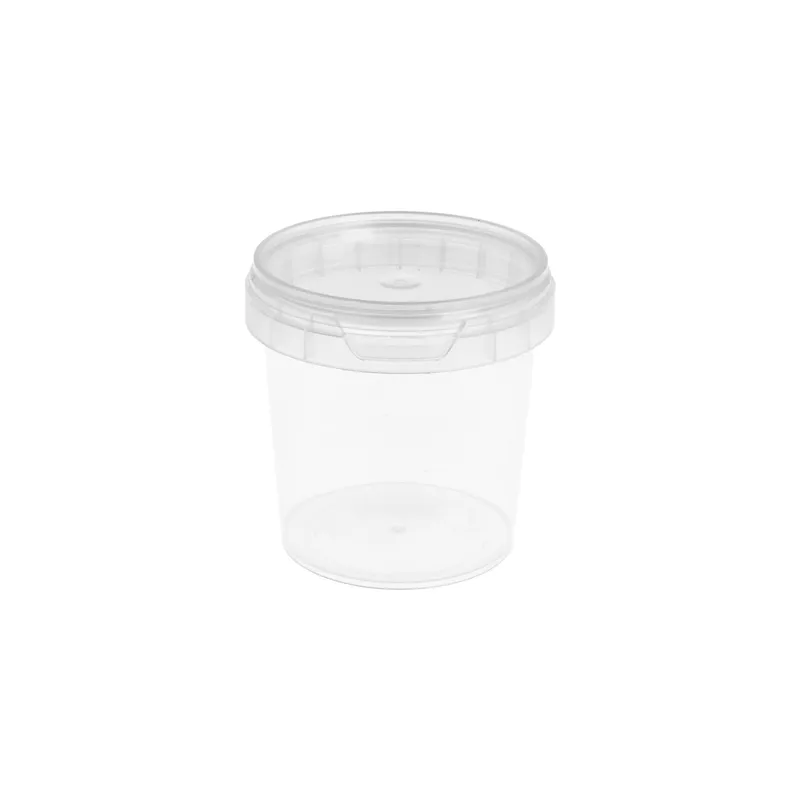 RÉCIPIENTS INVIOLABLES + COUVERCLES  155 ML Ø 6,9x6,8 CM TRANSPARENT PP (960 UNITÉ)