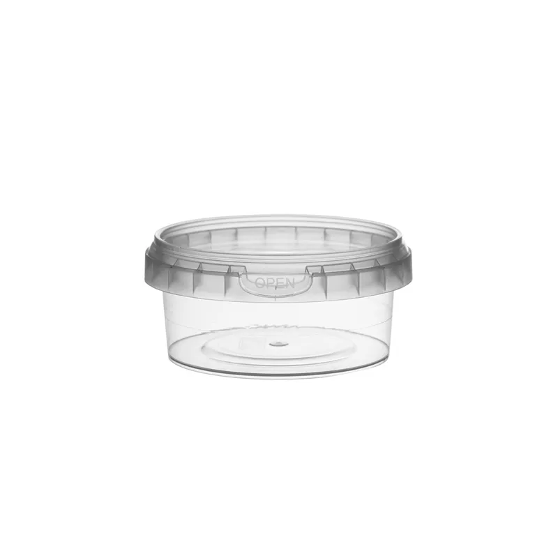 RÉCIPIENTS INVIOLABLES + COUVERCLES  180 ML Ø 9,5x4,4 CM TRANSPARENT PP (600 UNITÉ)