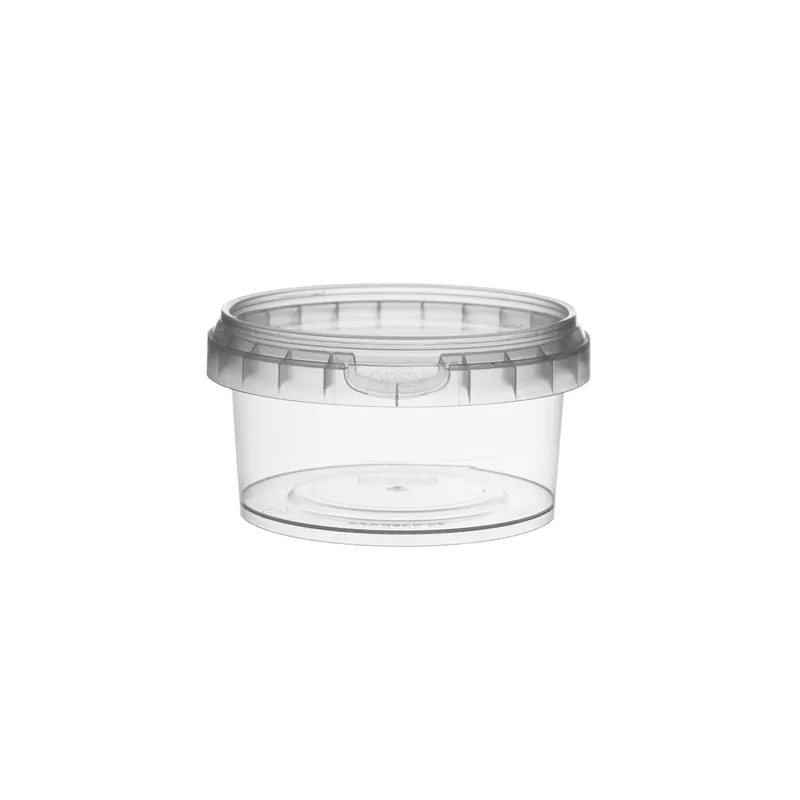 RÉCIPIENTS INVIOLABLES + COUVERCLES  240 ML Ø 9,5x5,1 CM TRANSPARENT PP (375 UNITÉ)