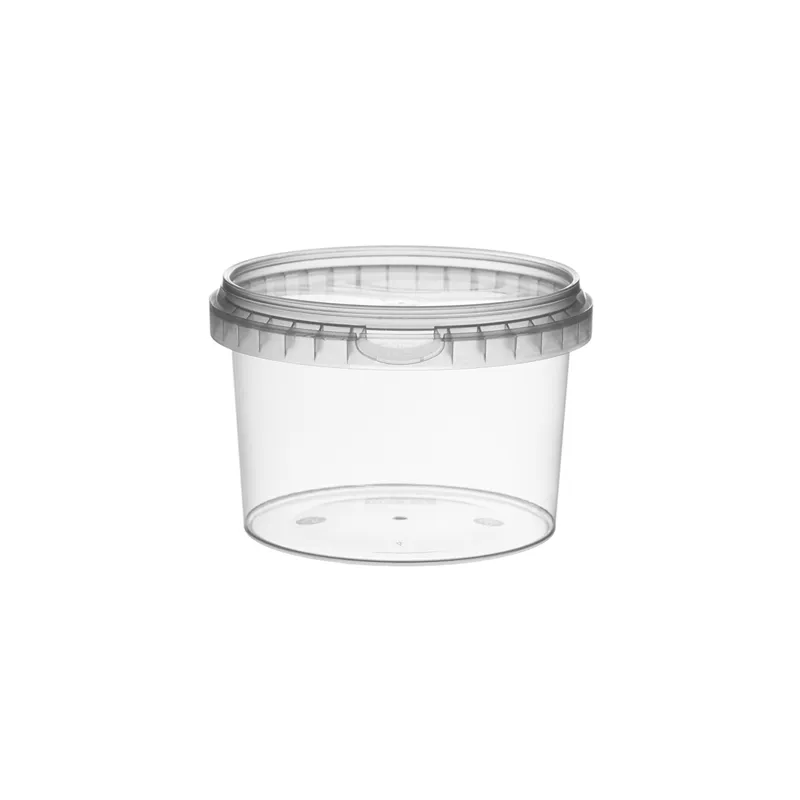RÉCIPIENTS INVIOLABLES + COUVERCLES  565 ML Ø 11,8x8 CM TRANSPARENT PP (268 UNITÉ)