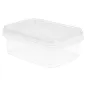 RÉCIPIENTS INVIOLABLES + COUVERCLES 270 ML 12x8,8x4,2 CM TRANSPARENT PP (420 UNITÉ) RÉCIPIENTS INVIOLABLES + COUVERCLES