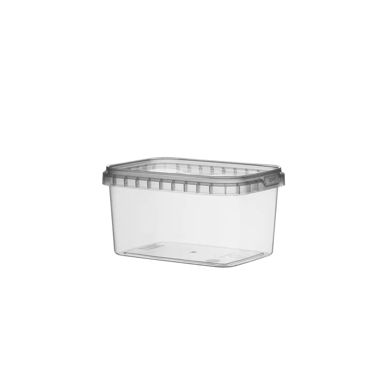 RÉCIPIENTS INVIOLABLES + COUVERCLES  425 ML 13,8x9,8x5,1 CM TRANSPARENT PP (318 UNITÉ)