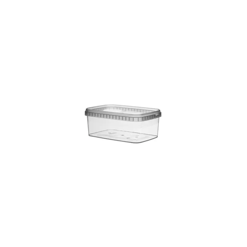 RÉCIPIENTS INVIOLABLES + COUVERCLES 1200 ML 19,2x12,6x7,3 CM TRANSPARENT PP (150 UNITÉ) RÉCIPIENTS INVIOLABLES + COUVERCLES 1200 ML 19,2x12,6x7,3 CM TRANSPARENT PP (150 UNITÉ)