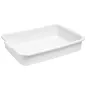 BAC MULTI-USAGES 54x39x12,7 CM BLANC PLASTIQUE (1 UNITÉ) BAC MULTI-USAGES