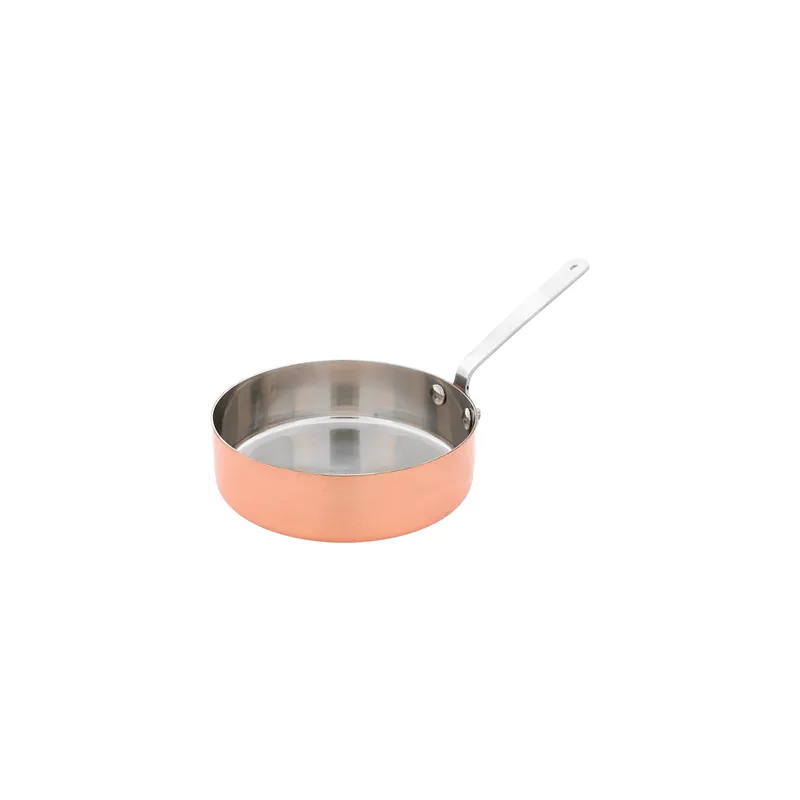 MINI POÊLE ARTINOX  Ø 12x3,5 CM CUIVRE INOX (6 UNITÉ)