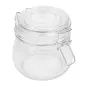 RÉCIPIENT STOCKAGE + FERMETURE CLIP WAKI GLASS 500 ML Ø 9,5x10,5 CM TRANSPARENT VERRE (24 UNITÉ) RÉCIPIENT STOCKAGE + FERMETURE CLIP