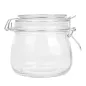 RÉCIPIENT STOCKAGE + FERMETURE CLIP WAKI GLASS 500 ML Ø 9,5x10,5 CM TRANSPARENT VERRE (24 UNITÉ) RÉCIPIENT STOCKAGE + FERMETURE CLIP