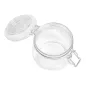 RÉCIPIENT STOCKAGE + FERMETURE CLIP WAKI GLASS 500 ML Ø 9,5x10,5 CM TRANSPARENT VERRE (24 UNITÉ) RÉCIPIENT STOCKAGE + FERMETURE CLIP