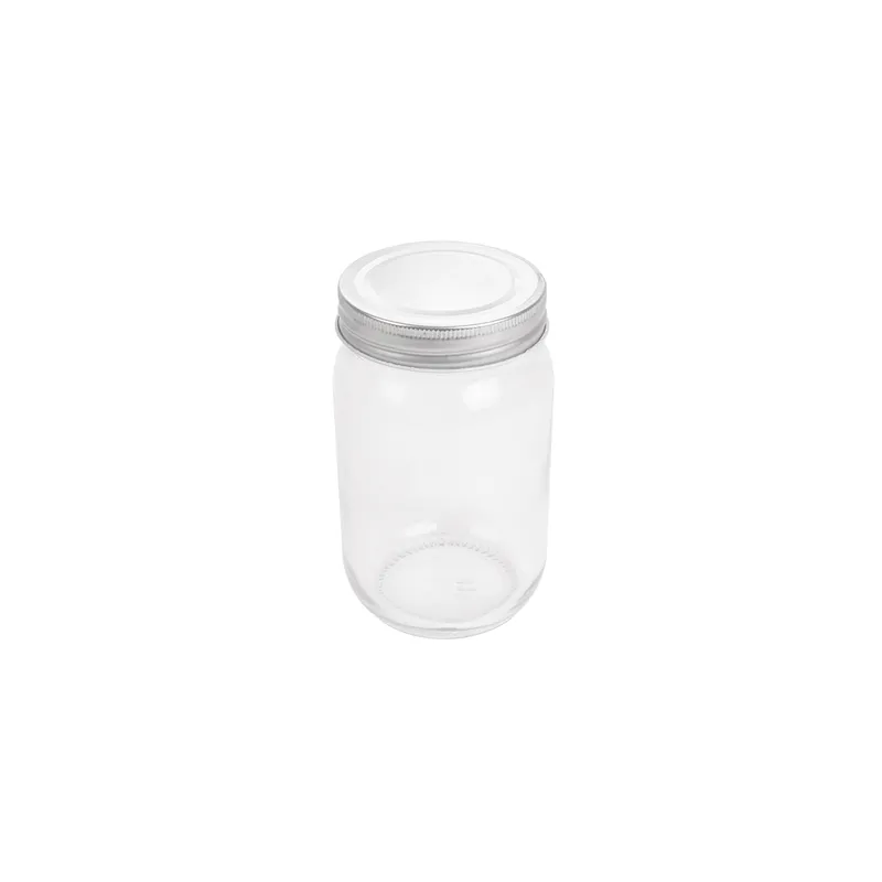 FLACON AVEC COUVERCLE WAKI GLASS 450 ML Ø 8x13 CM TRANSPARENT VERRE (24 UNITÉ)