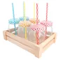 SET 6 PICHETS+PAILLE AVEC BOÎTE