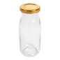 FLACON AVEC COUVERCLE WAKI GLASS 265 ML Ø 6x13,5 CM TRANSPARENT VERRE (48 UNITÉ) FLACON AVEC COUVERCLE