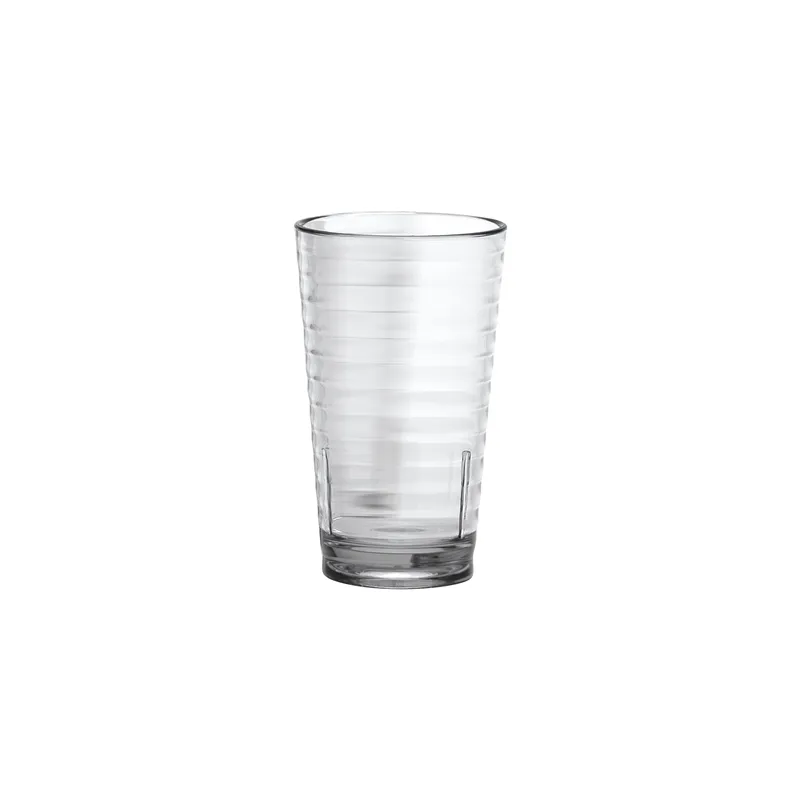 GOBELETS AVEC RELIEF  400 ML Ø 8/5,5x13,5 CM TRANSPARENT POLYCARBONATE (24 UNITÉ)