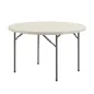TABLE RONDE PLIABLE SUPRA-TEK Ø 120x74 CM BLANC PE (1 UNITÉ) TABLE RONDE PLIABLE