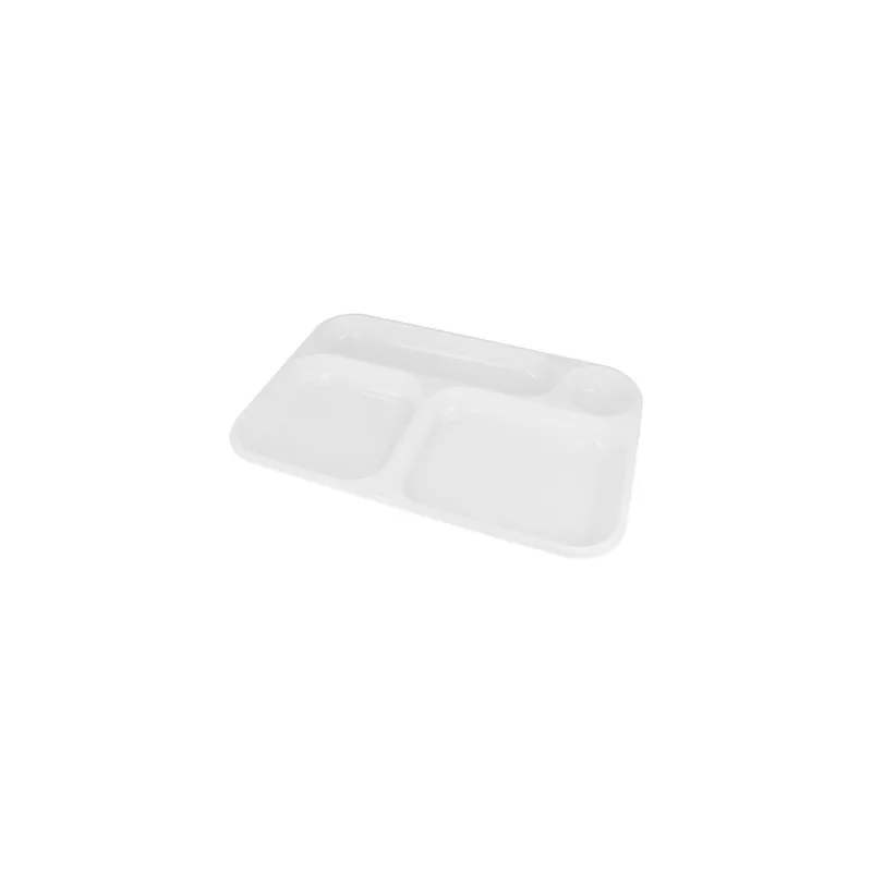 PLATEAUX À EMPORTER - 4 COMP. 36x24 CM BLANC PS (300 UNITÉ) PLATEAUX À EMPORTER - 4 COMP. 36x24 CM BLANC PS (300 UNITÉ)