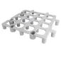 PLATEFORME PROTECTION MARCHANDISES 33x33x4 CM GRIS PP (1 UNITÉ) PLATEFORME PROTECTION MARCHANDISES