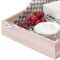 BOÎTE PRÉSENTATION BUFFET WOOD 60x40x7,5 CM NATUREL BOIS (1 UNITÉ) BOÎTE PRÉSENTATION BUFFET