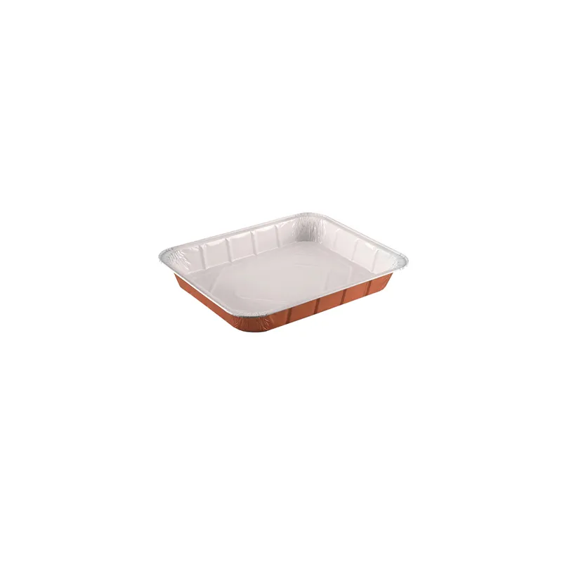 RÉCIPIENTS LAQUÉS  2625 ML 32,2x26,2x4 CM CUIVRE ALUMINIUM (50 UNITÉ)