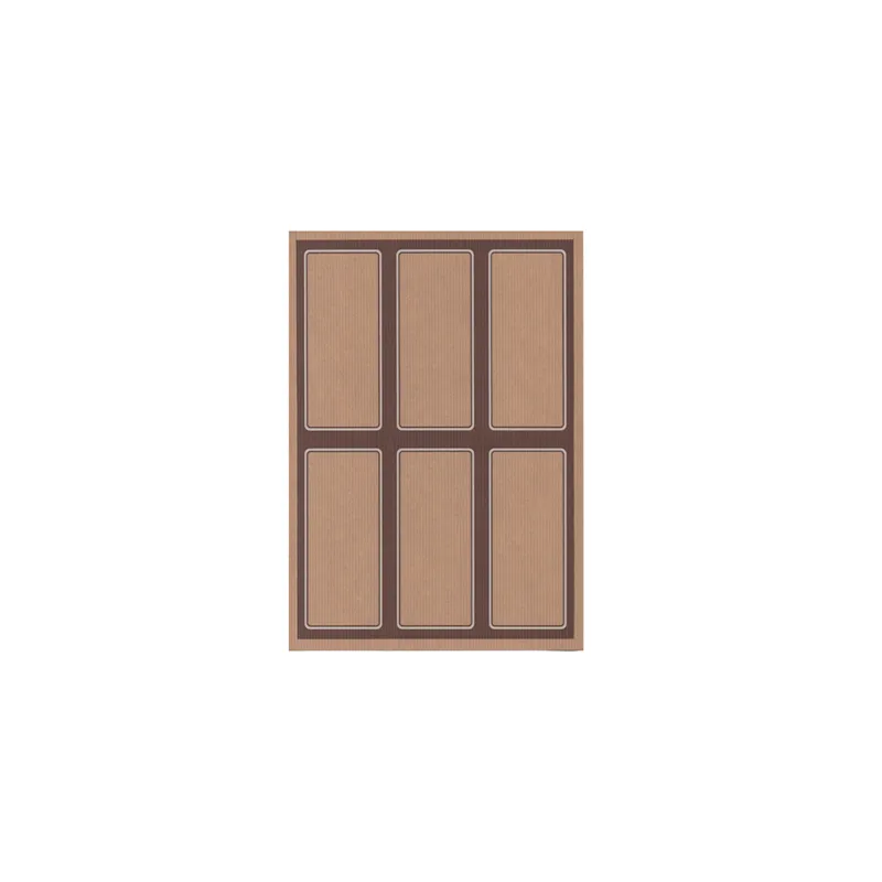 100 FEUILLES ÉTIQUETTES RECTANGULAIRES   6,2x13,5 CM KRAFT (1 UNITÉ)