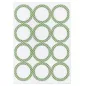 100 FEUILLES ÉTIQUETTES RONDES Ø 6,4 CM BLANC PAPIER (1 UNITÉ) 100 FEUILLES ÉTIQUETTES RONDES