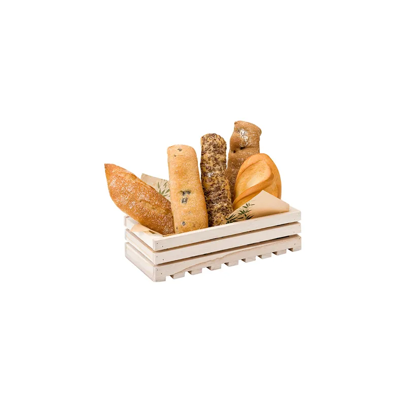 BOÎTE PRÉSENTATION BUFFET WOOD  21,6x10,2x6 CM NATUREL BOIS (1 UNITÉ)