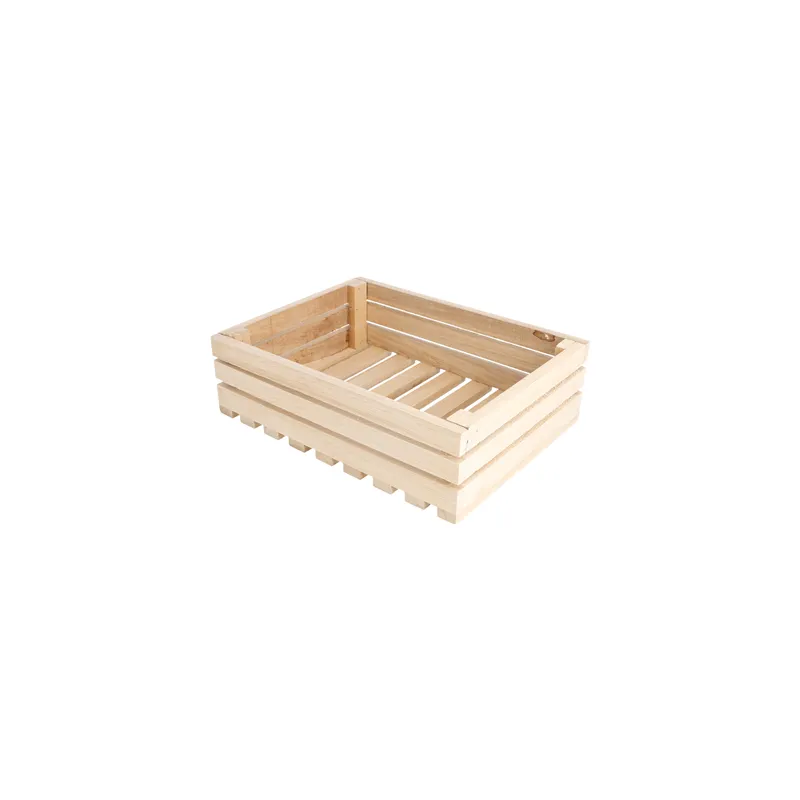 BOÎTE PRÉSENTATION BUFFET WOOD  20,3x15,2x6 CM NATUREL BOIS (1 UNITÉ)
