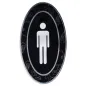 PLAQUE AUTO-ADHESIVE "MESSIEURS"