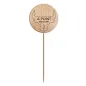 STEAK MARKER - À POINT 9,5 CM NATUREL BOIS (100 UNITÉ) STEAK MARKER - À POINT
