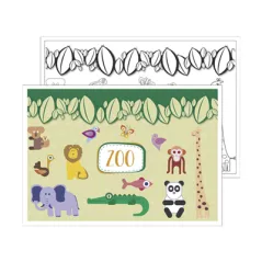 SETS DE TABLE COLORIAGE "ZOO"