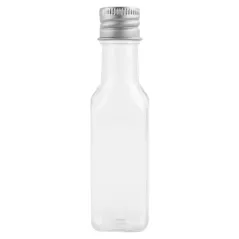 FLACONS AVEC BOUCHON EN ALUMINIUM 35 ML Ø2,5x9,6 CM TRANSPARENT PET (100 UNITÉ)