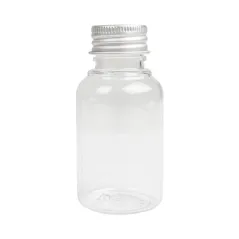FLACONS AVEC BOUCHON EN ALUMINIUM 60 ML Ø4x8,1 CM TRANSPARENT PET (100 UNITÉ)