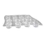 SUPPORTS RÉUTILISABLES POUR 16 VERRINES TUBES 15,5x15,5x1,6 CM TRANSPARENT PS (2 UNITÉ) SUPPORTS RÉUTILISABLES POUR 16 VERRINES TUBES