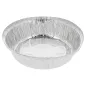 RÉCIPIENTS TARTELETTES 830 ML Ø 18,5/17x4,3 CM ALUMINIUM (100 UNITÉ) RÉCIPIENTS TARTELETTES