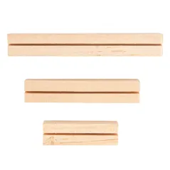 3 U. BASES POUR ARDOISES NATUREL BOIS (10 UNITÉ)