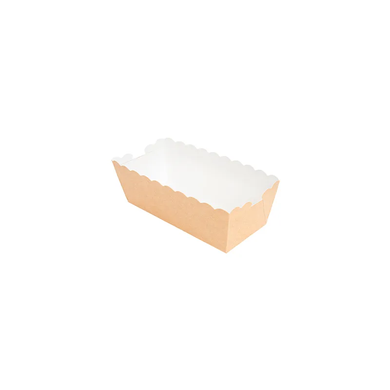 DELI-BARQUETTES  210 + 15 PE G/M2 11x4,7x4,15 CM MARRON CARTON (50 UNITÉ)